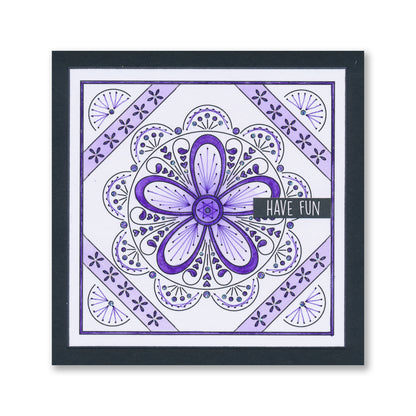 Paper Stitch by Clarity - 03 - Buttercups & Fans Embroidery Card Pack