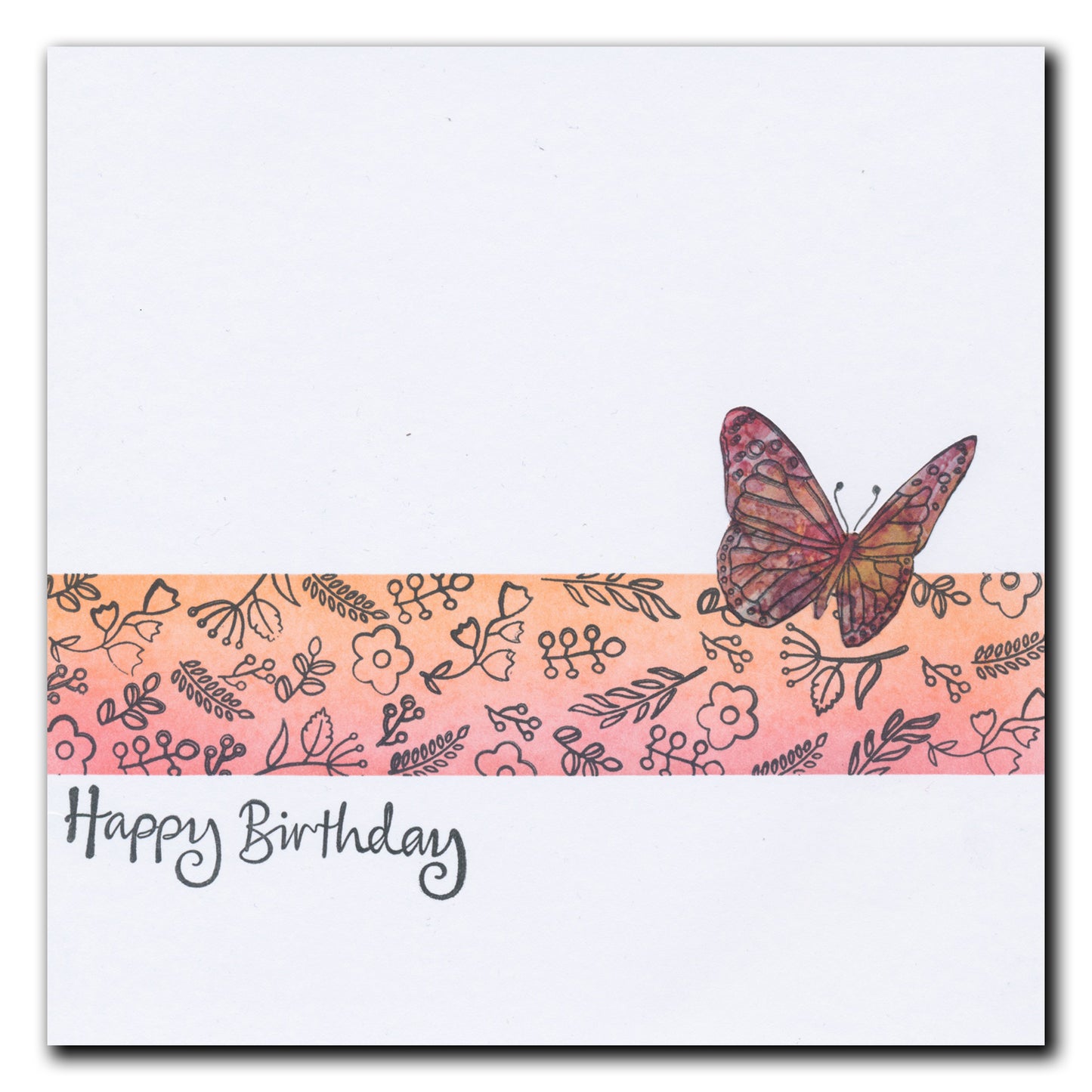 Butterfly Wreath A5 Square & A6 Square Stamp & Mask Collection