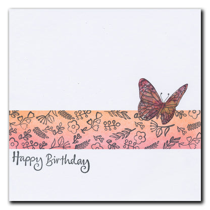 Butterfly Wreath A5 Square & A6 Square Stamp & Mask Collection