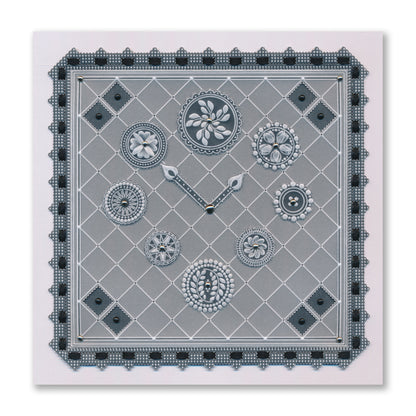 Barbara's SHAC Holland Buttons A6 Groovi Plate