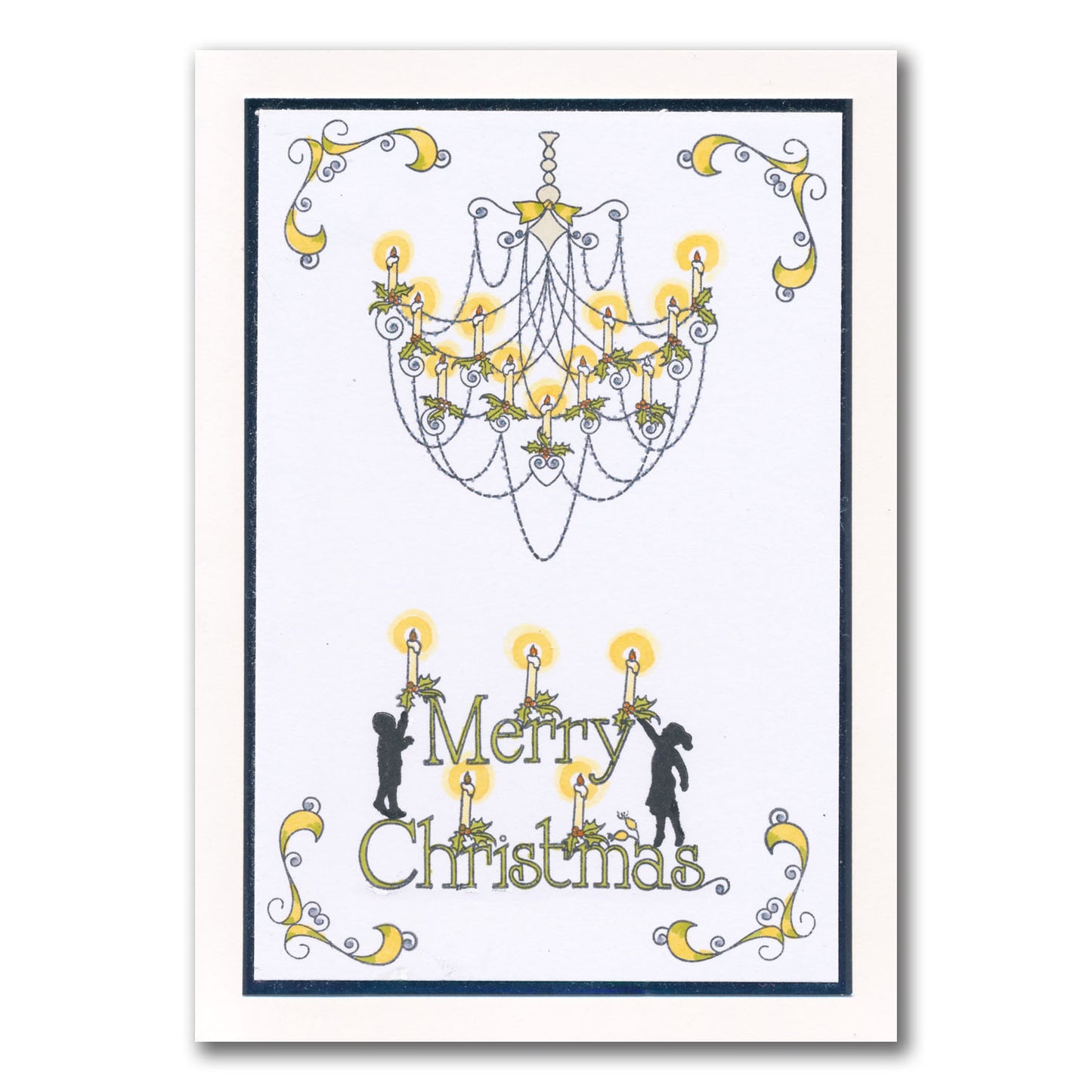 Linda's Festive Chandelier - Christmas Compendium A6 Stamp Set