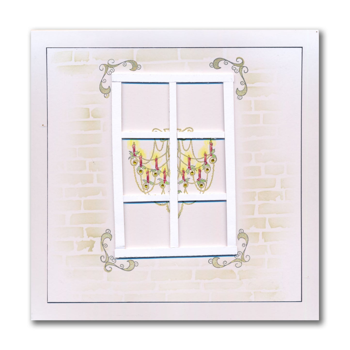 Linda's Festive Chandelier - Christmas Compendium A6 Stamp Set