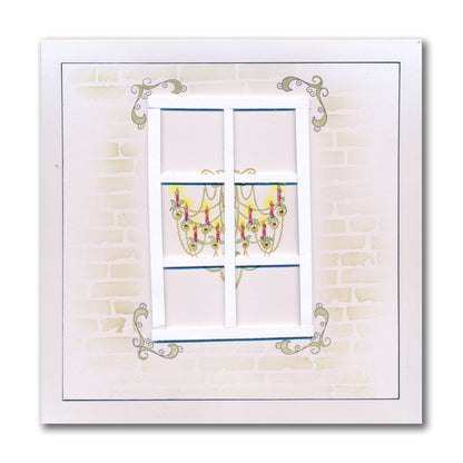 Linda's Festive Chandelier - Christmas Compendium A6 Stamp Set