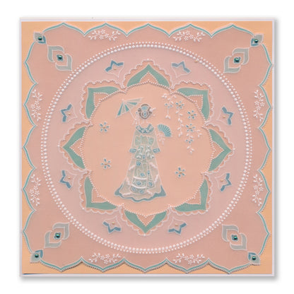 Linda's Layering Frames Set 3 - Oriental A4 Square & A5 Square Groovi Plate Collection