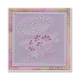 Linda's Richelieu Lace Hearts A5 Square Groovi Plate