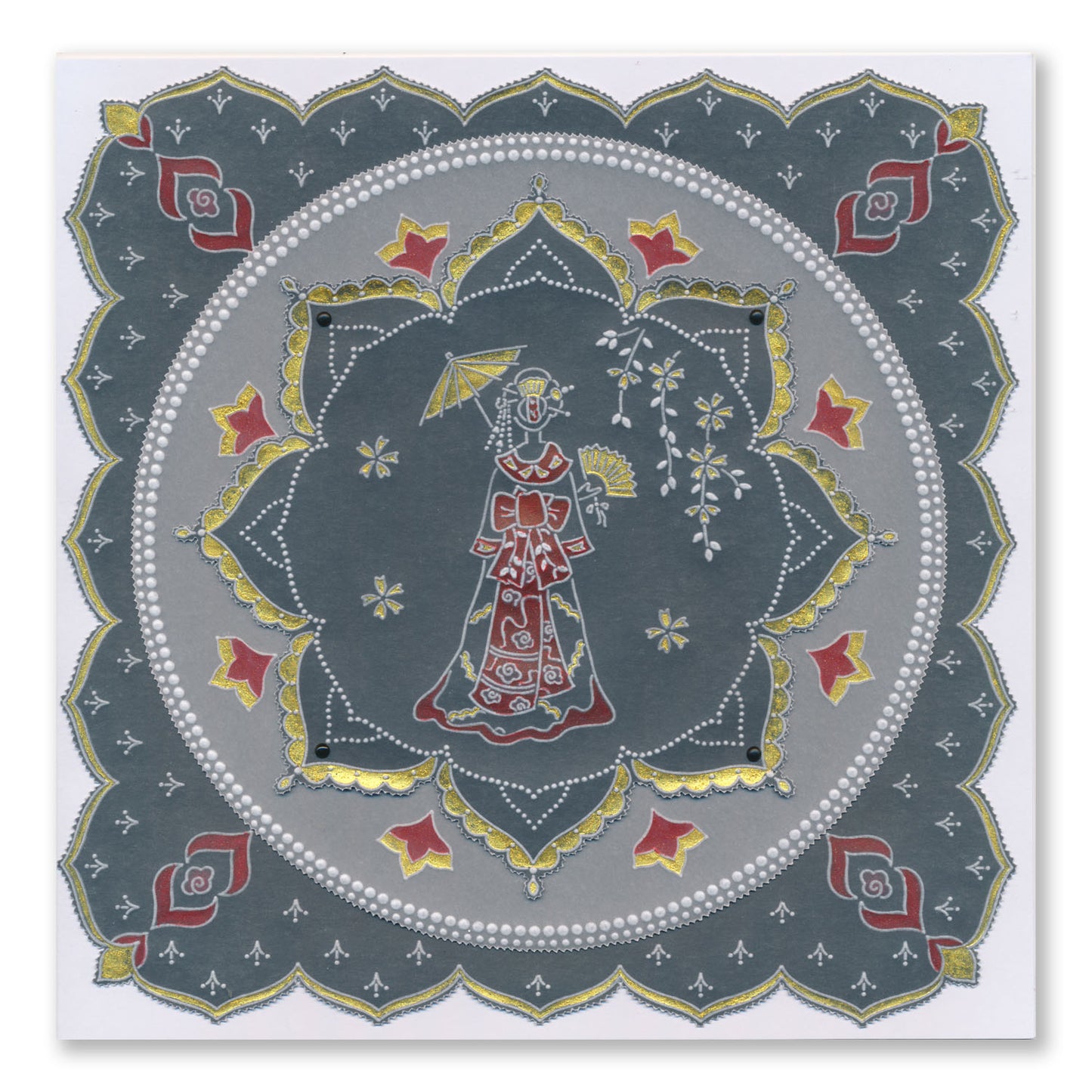 Linda's Layering Frames Set 3 - Oriental A4 Square & A5 Square Groovi Plate Collection