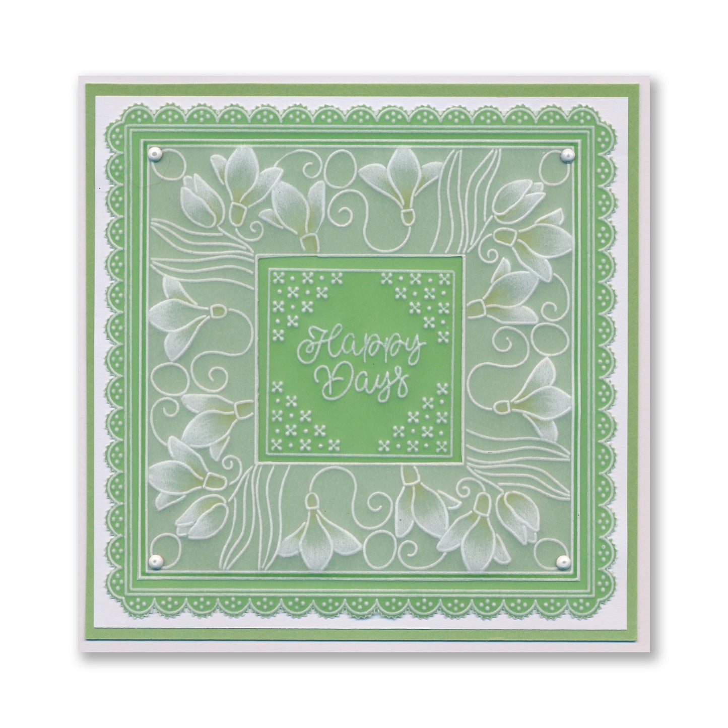 Square Floral Framers A4 Groovi Plate