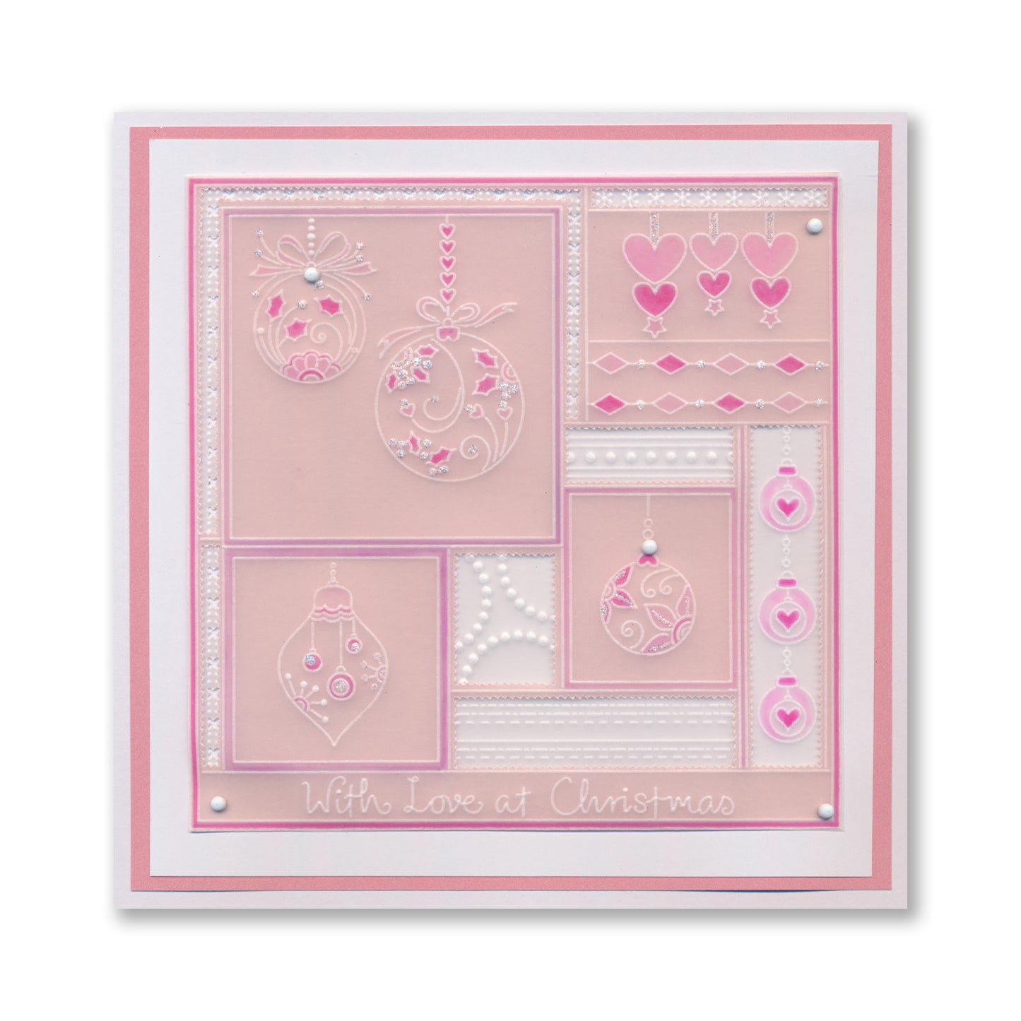 Tina's Christmas Easy Layout A5 Square Groovi Plate Collection with 8" x 8" Shenandoah Designer Parchment