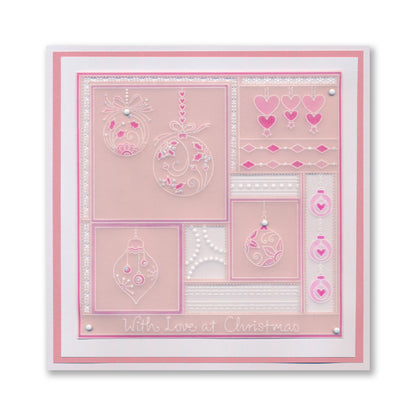 Tina's Christmas Easy Layout A5 Square Groovi Plate Collection with 8" x 8" Shenandoah Designer Parchment