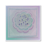 Happy Anniversary Bluebells A6 Square Groovi Plate