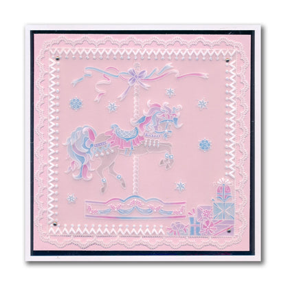 Linda's A Touch of Christmas A5 Square Groovi Plate Collection with FREE A5 Parchment Worth £10.49