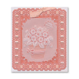 Linda's Floral Gifts A5 Square Groovi Plate Collection with A5 Green Two Tone Parchment