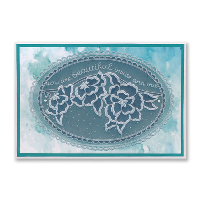 Linda's Richelieu Lace You Are Beautiful A5 Square Groovi Plate
