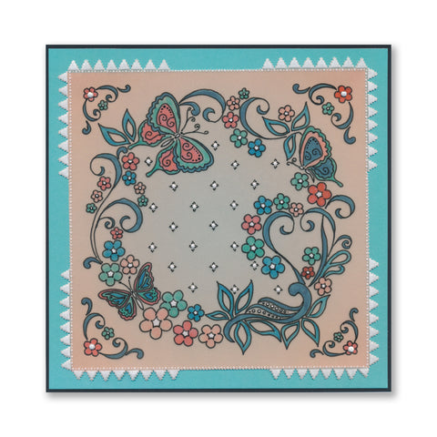 Clarity Stamps Linda's Richelieu Lace Camellia A5 Square Groovi Clarity Stamps Linda's Richelieu Lace Camellia A5 Square Groovi