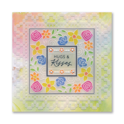 Square Floral Framers A4 Groovi Plate