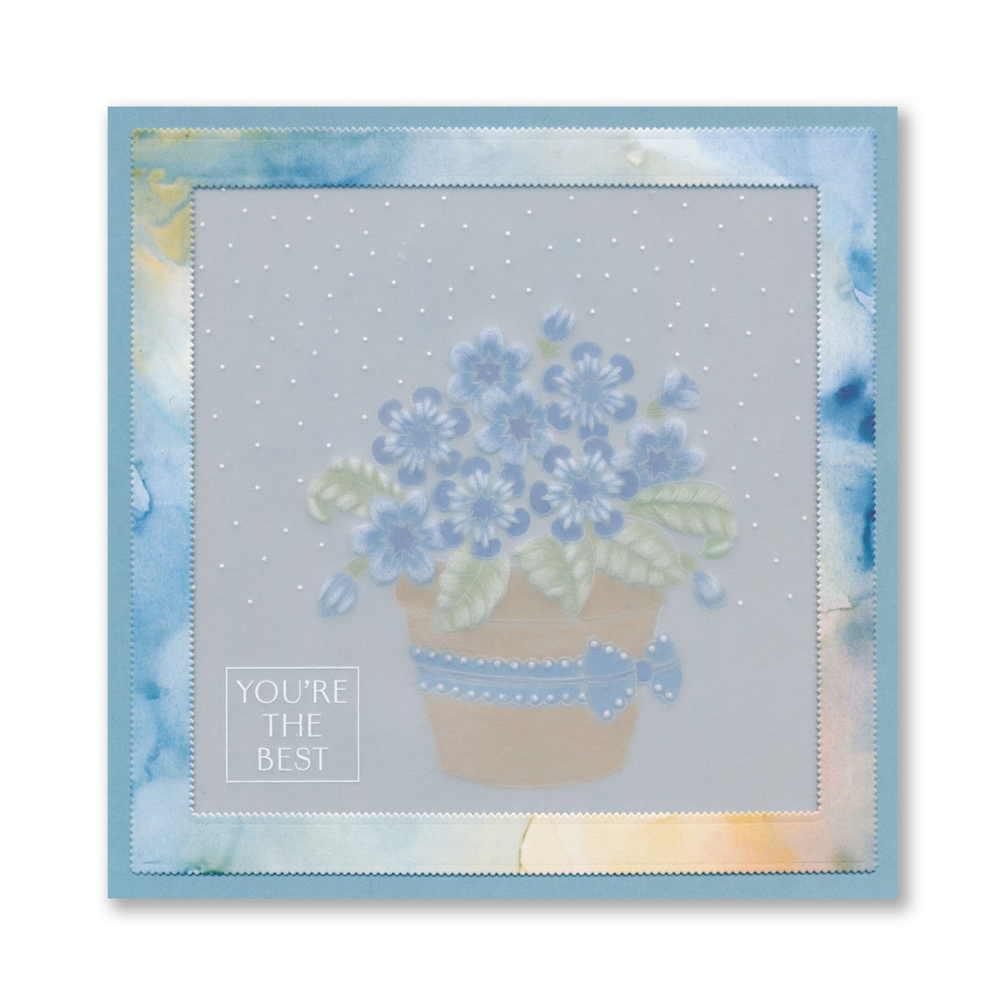 Linda's Floral Gifts A5 Square Groovi Plate Collection with A5 Green Two Tone Parchment