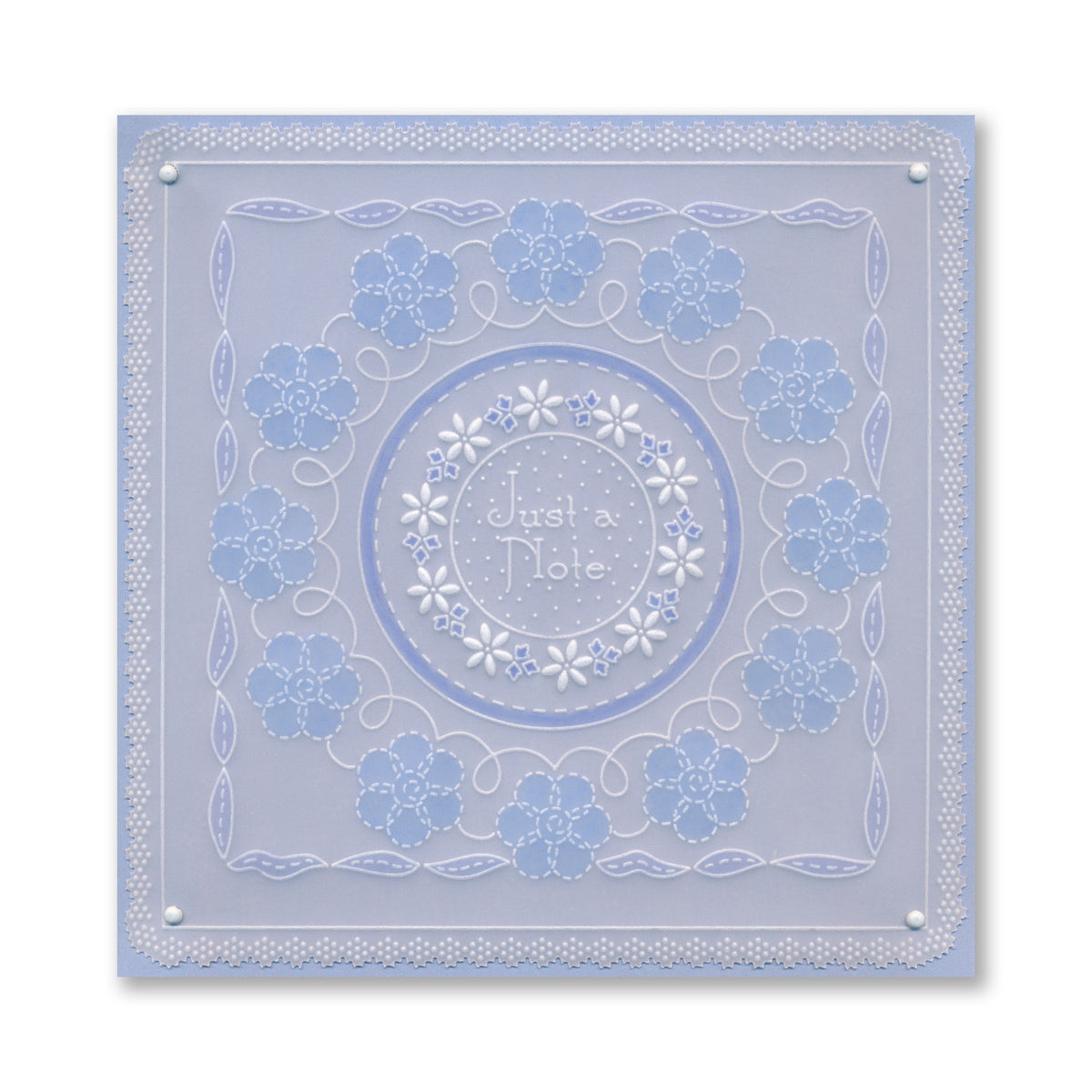 Linda's Floral Circle Applique Midi Groovi Plate