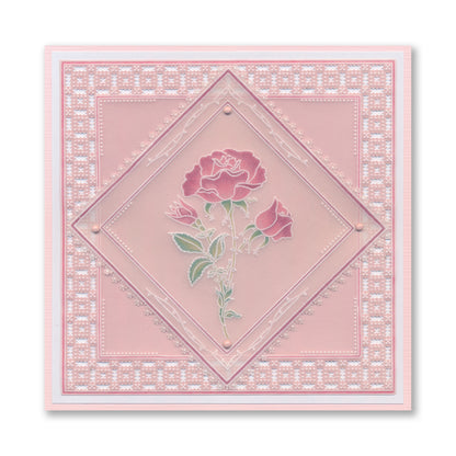 Linda's Rose A6 Groovi Plate