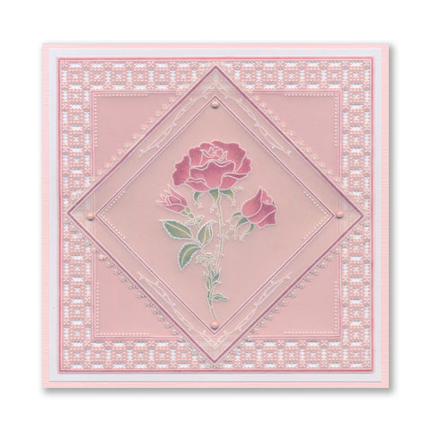 Linda's Rose A6 Groovi Plate