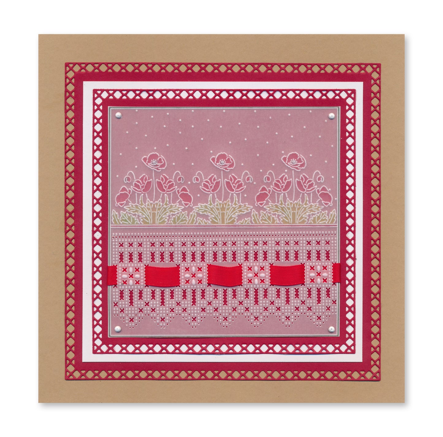 Linda's 123 - Wild Flowers A5 Square Groovi Plate