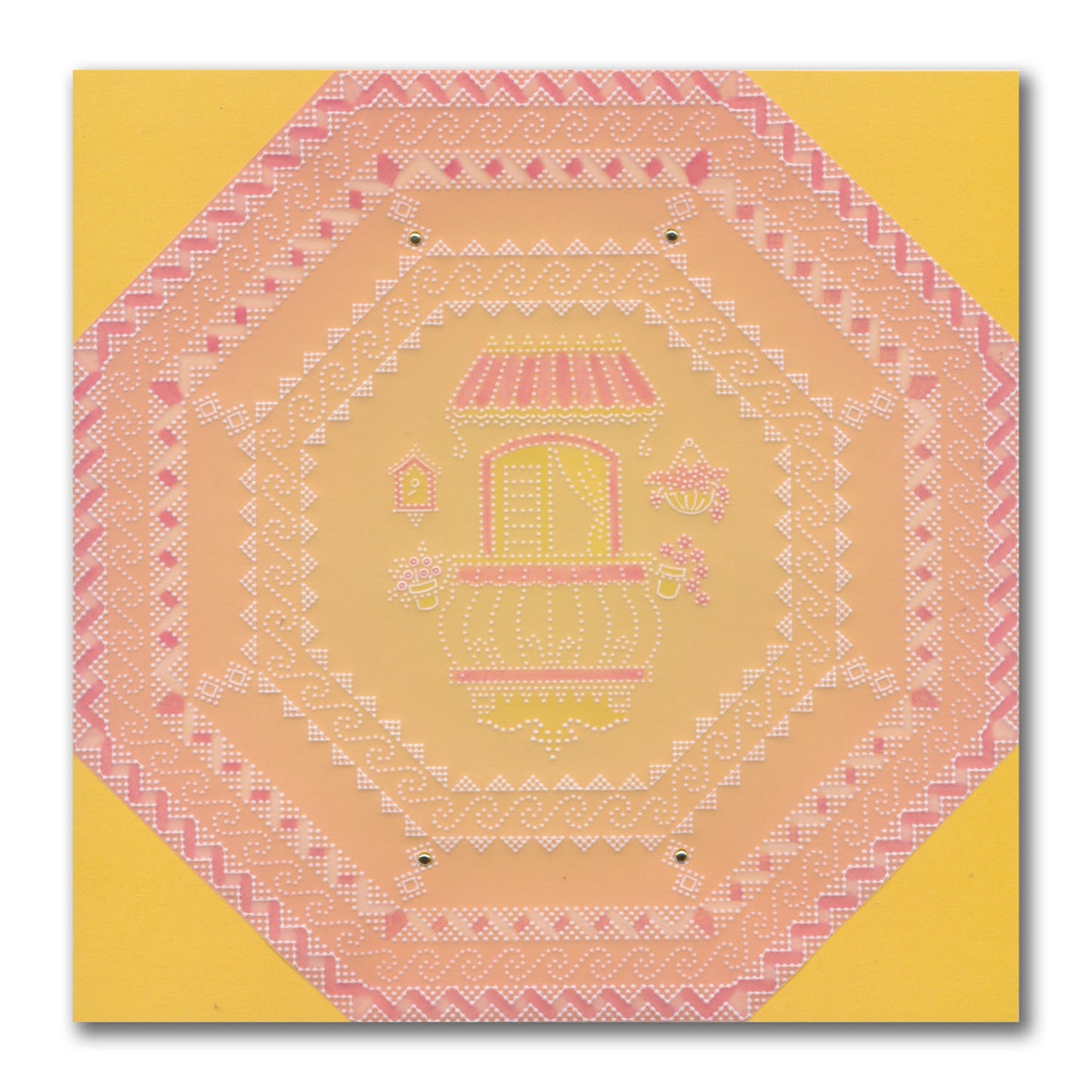 Linda's Layering Frames Set 4 - Tuscany A4 Square & A5 Square Groovi Plate Collection