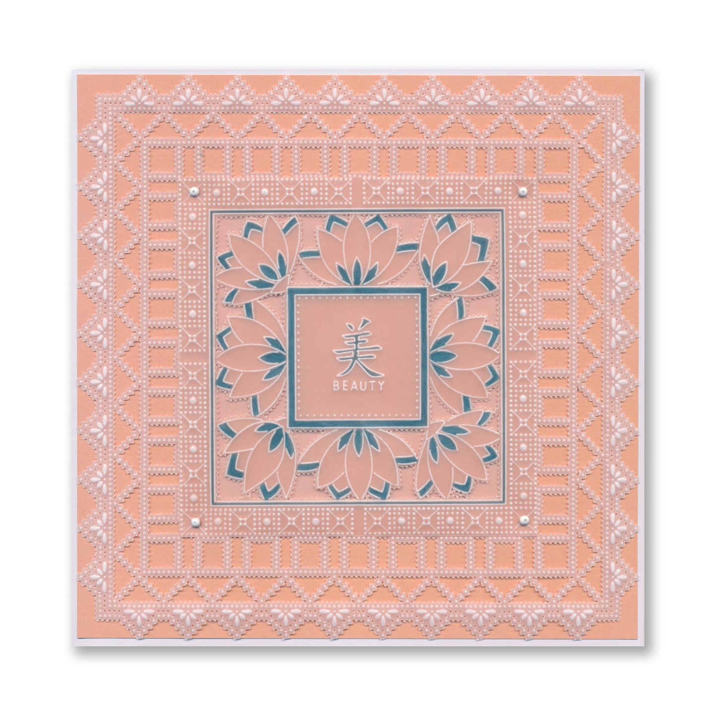 Square Floral Framers A4 Groovi Plate