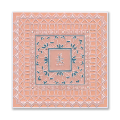 Square Floral Framers A4 Groovi Plate