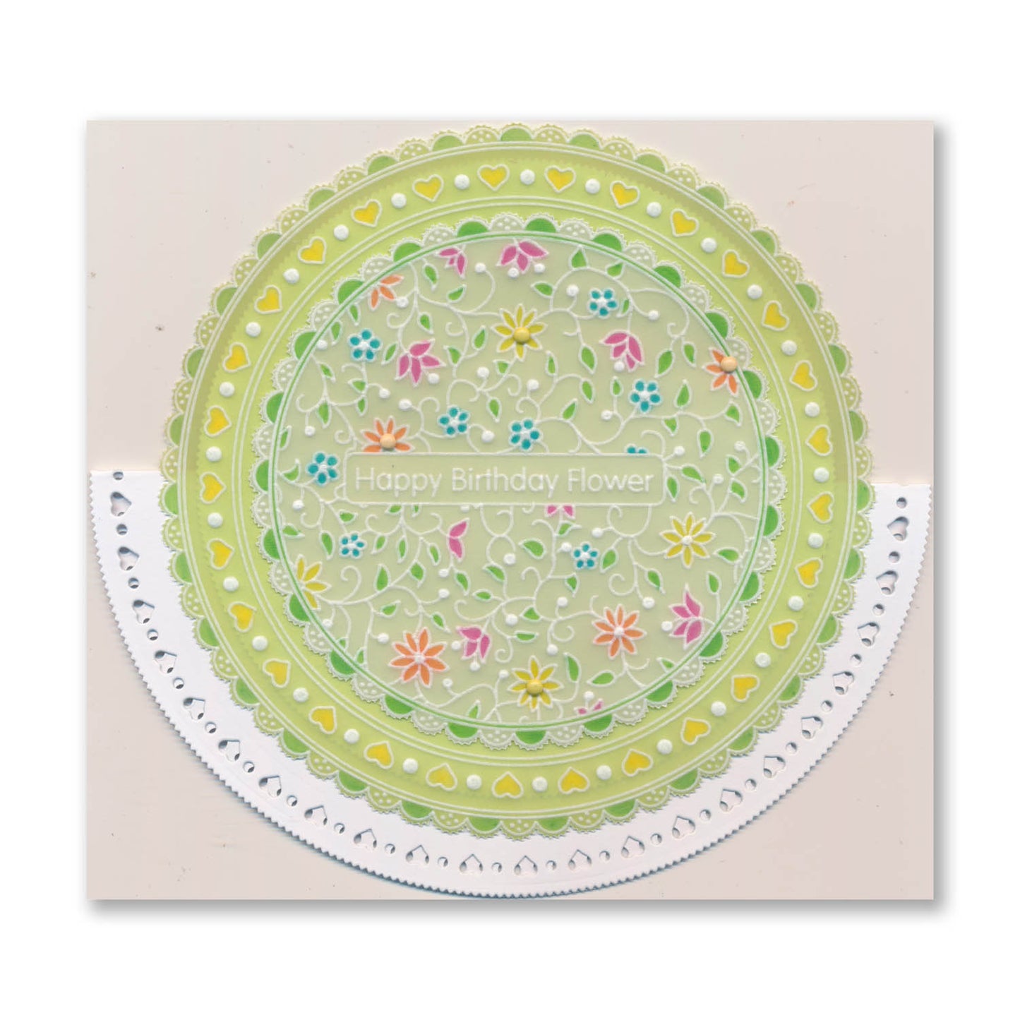 Nested Circles Doodle Frames A4 Square Groovi Plate