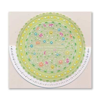 Nested Circles Doodle Frames A4 Square Groovi Plate