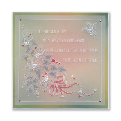 Linda's Holly & Ivy Companion A5 Square Groovi Plate