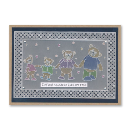 BIP the Bear Characters A5 Square, A6  & Spacer Groovi Plate Collection