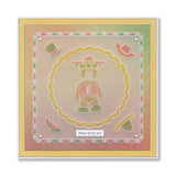BIP the Bear Wears Many Hats A6 Groovi Plate