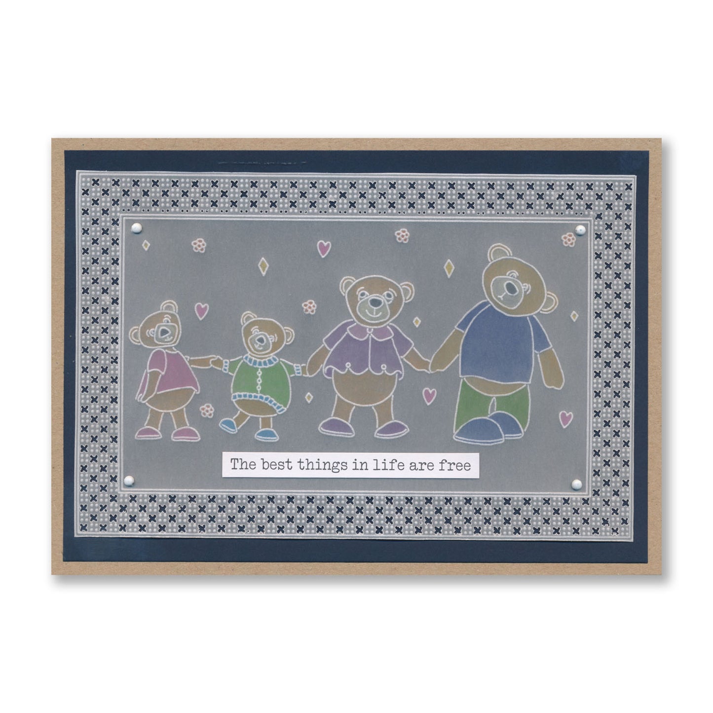 BIP the Bear & Family A5 Square Groovi Plate