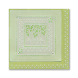 Tina's Floral Samplers A4 Groovi Plate Duo with 8x8 Rainbow River Designer Parchment