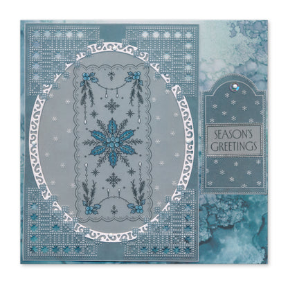 Lace Panels on Parchment - Winter