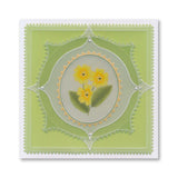 Get Well Soon Primrose A6 Square Groovi Plate