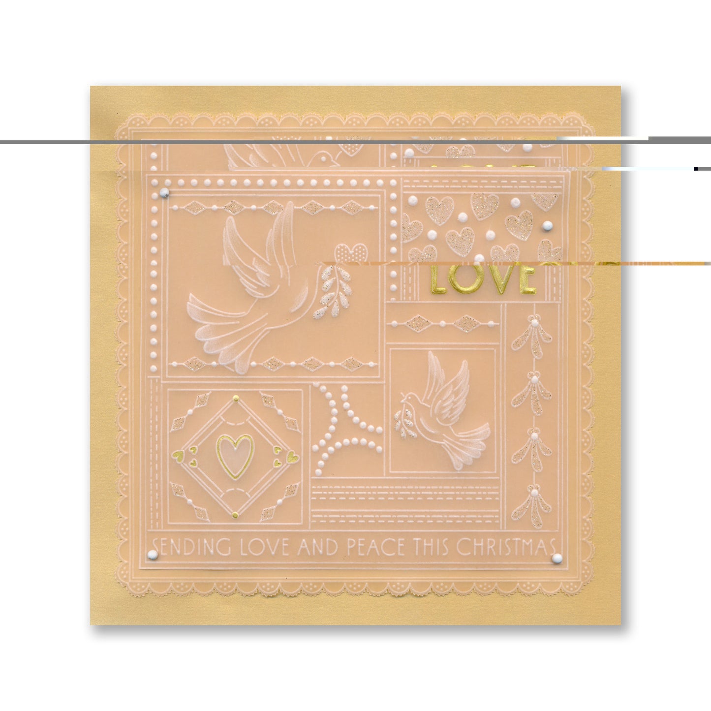 Tina's Christmas Easy Layout A5 Square Groovi Plate Collection with 8" x 8" Shenandoah Designer Parchment