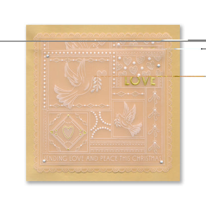 Tina's Christmas Easy Layout A5 Square Groovi Plate Collection with 8" x 8" Shenandoah Designer Parchment