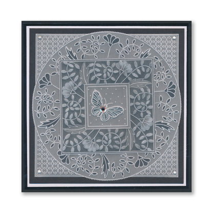 Square Floral Framers A4 Groovi Plate