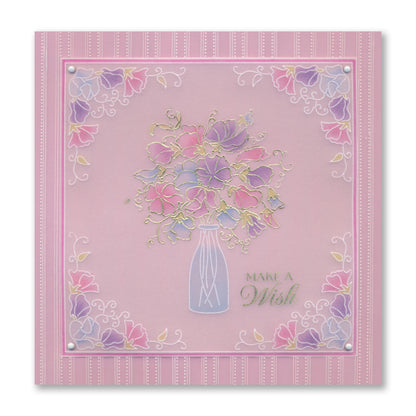 Linda's Sweet Peas with Milk Bottle Midi Groovi Plate