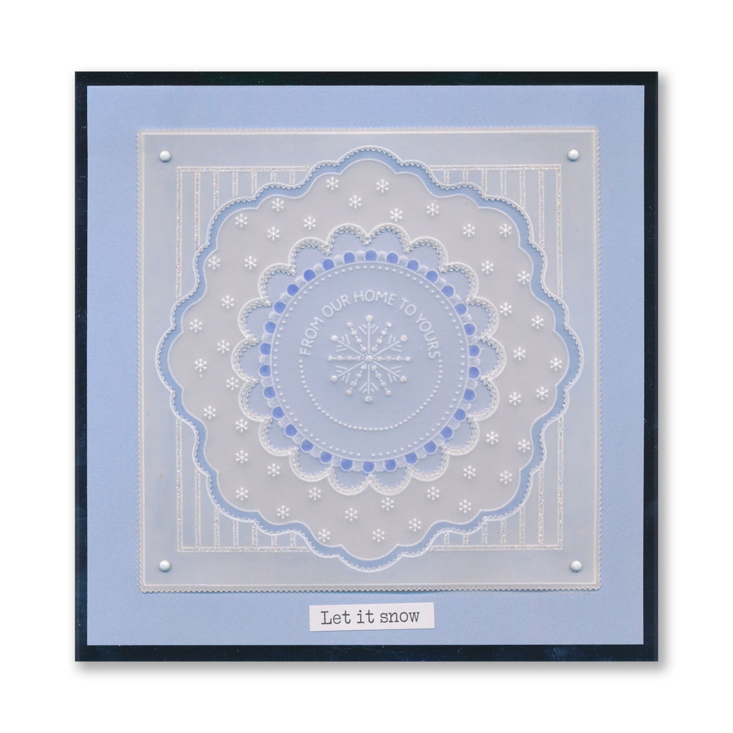 Snowflake - Christmas French Lace Midi Groovi Plate