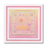 Tina's Beautiful Butterfly & Sprig Parchlet A6 Square Groovi Plate