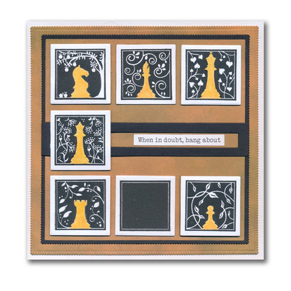 Grunge Elements, Grids & Chess Complete A5 Stamp Collection