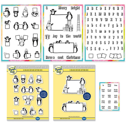 Penguins, Letterboxes, Billboards & ABC Stamp, Mask & Die Collection