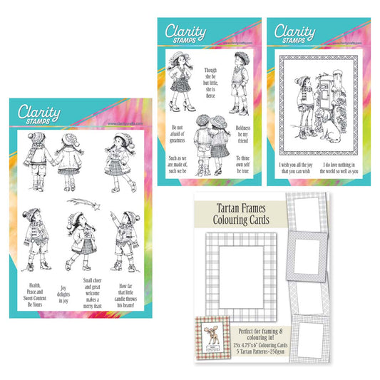 Barbara's Vintage Children Stamps & Tartan Frames Collection