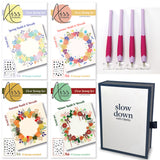 KISS by Clarity - Build a Wreath A6 Stamp Collection with 4x Stamp Pens & FREE Storage Box!