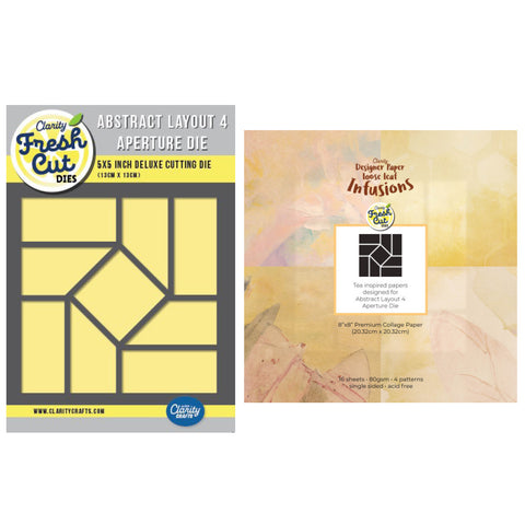 Abstract Layout 4 Aperture Die with Infusions Paper Pack