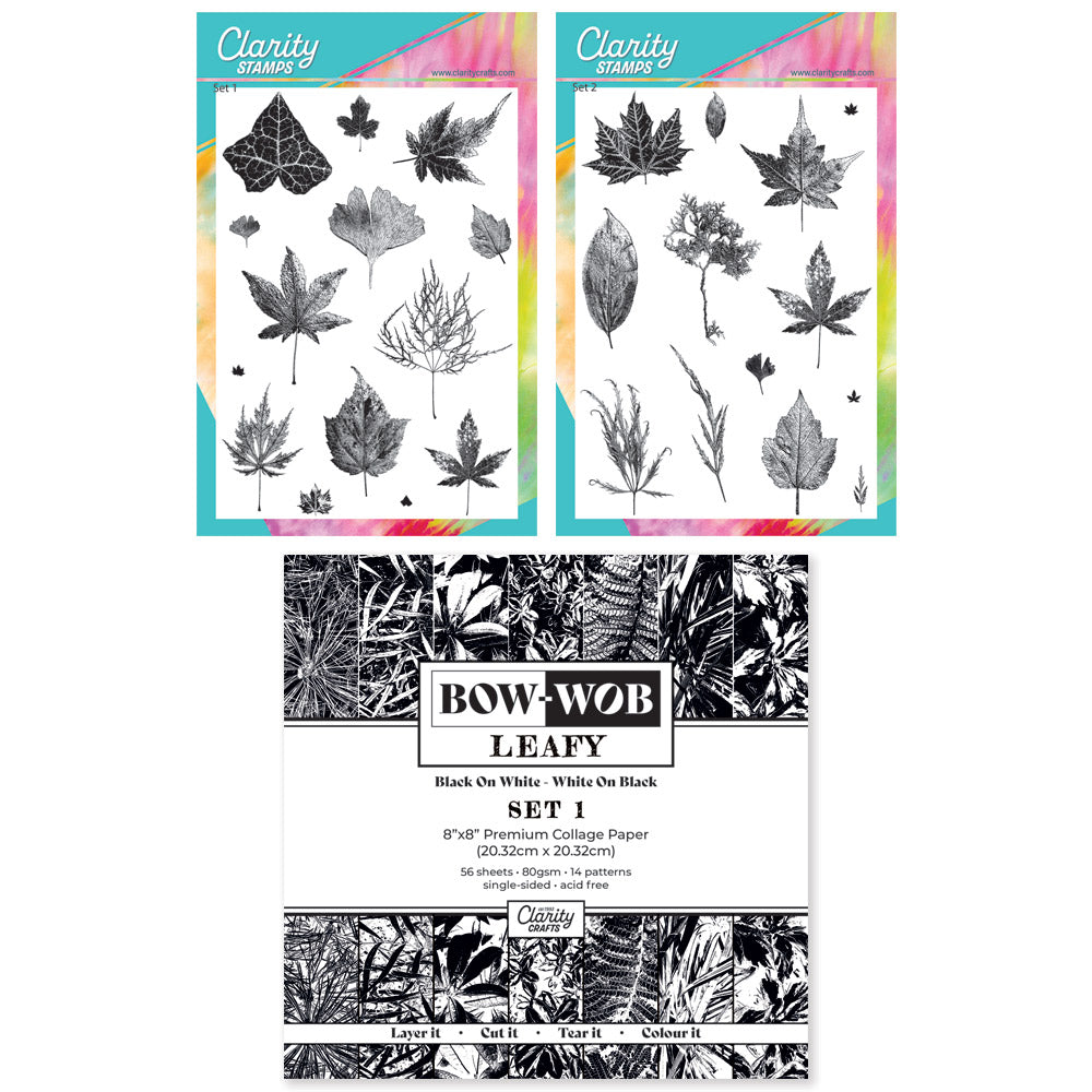 Elementree Stamps & Leafy BOW-WOB Paper Collection