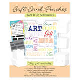 Jazz's Jazz It Up Sentiments Voucher Pouch Stamp, Mask, Die Cut Wallets & Envelopes Collection