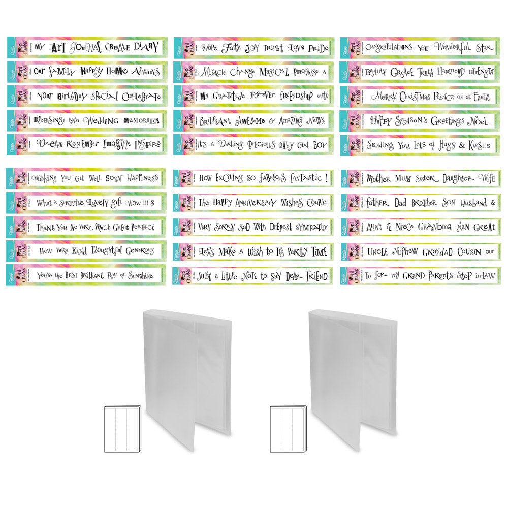 All About the Words - Word Chains 01-30 - Stamp & Folders Mega Collection